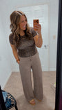Wrinkle Pants (Brown)