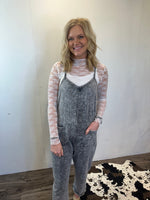 Moving Along Jumpsuit (Grey)