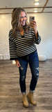 Striped Sweater Top