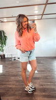 Acid Wash Jean Shorts