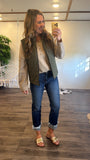 Olive Puffer Vest