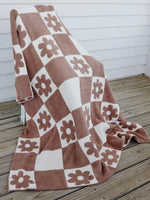 Emerlie Love Dupe Blanket (Brown Check)