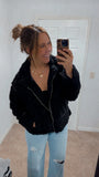 Brandy Sherpa Jacket (black)