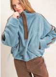 Moving On Fleece Pullover (light blue)