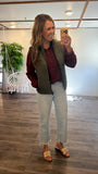 Burgundy Henley Top