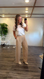 Taupe Contrast Pants