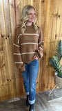 Samantha Striped Sweater (Camel)