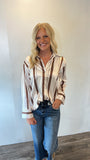 Striped Button Up (Brown)