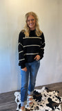 Samantha Striped Sweater (Black)