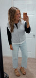 Striped Button Cardigan Top