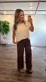 Brown Dotted Pants