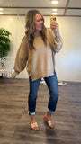 Julie Ribbed Sweater (Beige)