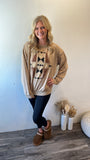 Aztec Taupe Graphic Crew