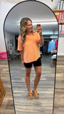 Mineral Wash Tara Tee (Orange)