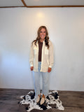 Waffle Button Up (Taupe)