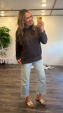 Brushed Pocket Sweater (Brown)