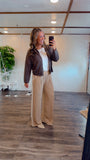 Brown Button Up Cardigan