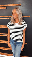 Presleigh Striped Top