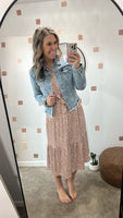 Distressed Crop Denim Jacket