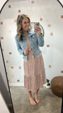 Distressed Crop Denim Jacket