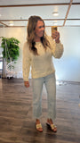 Cream Detail Sweater