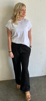 Straight Leg Sweats (Black)