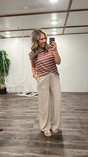 From work to play pants (Taupe)