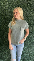 Sweater Washed Tee (Jade)