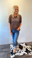 Crotchet Brown Top