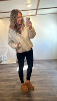 Quilted Jacket (Taupe)