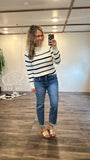 Gabbi Striped Sweater (Ivory)