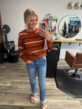 Striped Sweater (Orange)
