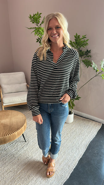 Coffee Dates Striped (Black)