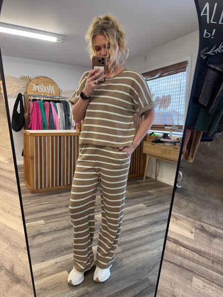 Striped PJ Set