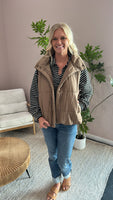 Layering Up Vest (Brown) (Small-3X)