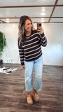 Ribbed Brown Sweater
