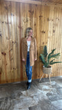 Faux Suede Jacket (Camel)