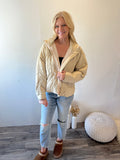 Quilted Jacket (Taupe)