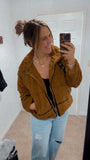 Brandy Sherpa Jacket (Brown)