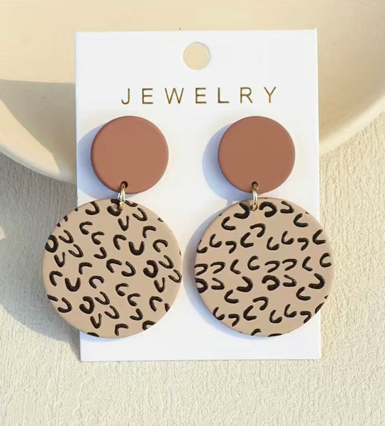 Leopard Dangle Earring