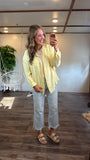 Gauze Button Up (Yellow)