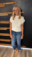 Mock Neck Pocket Sweater Top