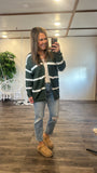 Striped Cardigan (Green)