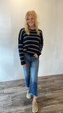 Ribbed Navy Sweater