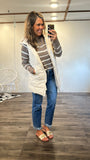 Josie Hooded Vest (White)