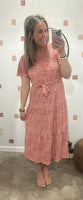 Stevie Floral Dress (Orange)
