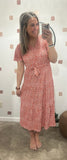 Stevie Floral Dress (Orange)