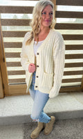 Waffle Knit Cardigan