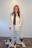 Waffle Button Up (Taupe)