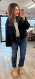 Brandy Sherpa Jacket (black)